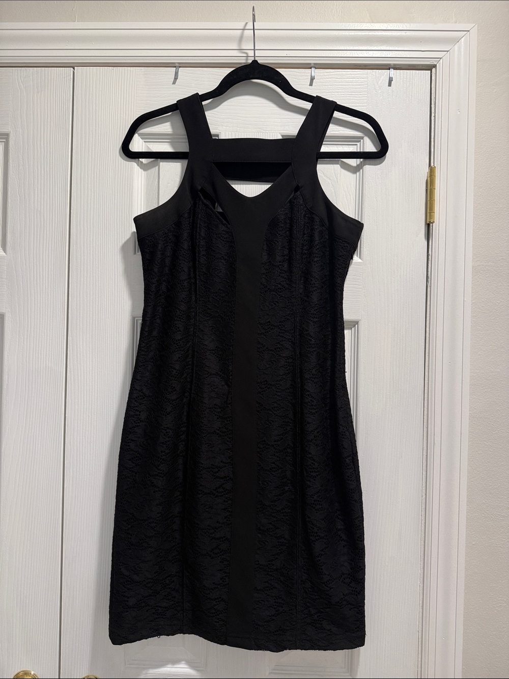 Keepsake The Label Black Lace Cutout Bodycon Dress Size Large Worn Once